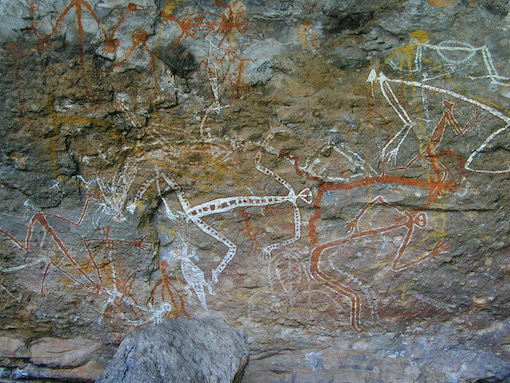 Rock art in Kakadu National Park Australia