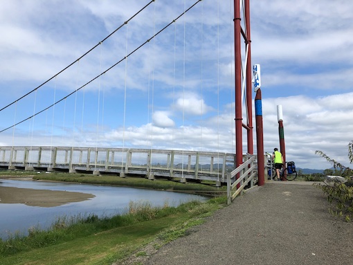 A bridge crossing on the Motu Dunes Trail