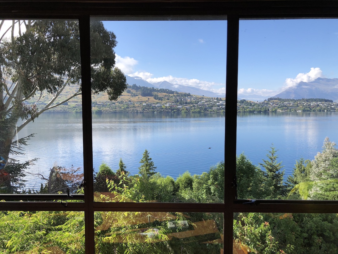 The view from the Picks house in Queenstown