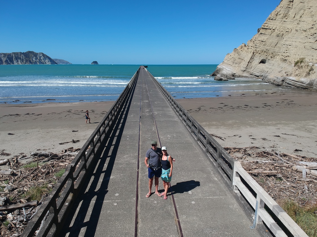 Our stay at Tolaga Bay included walking the wharf