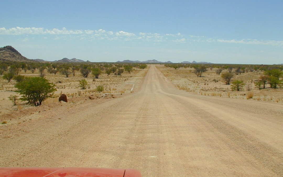 Following the dusty road