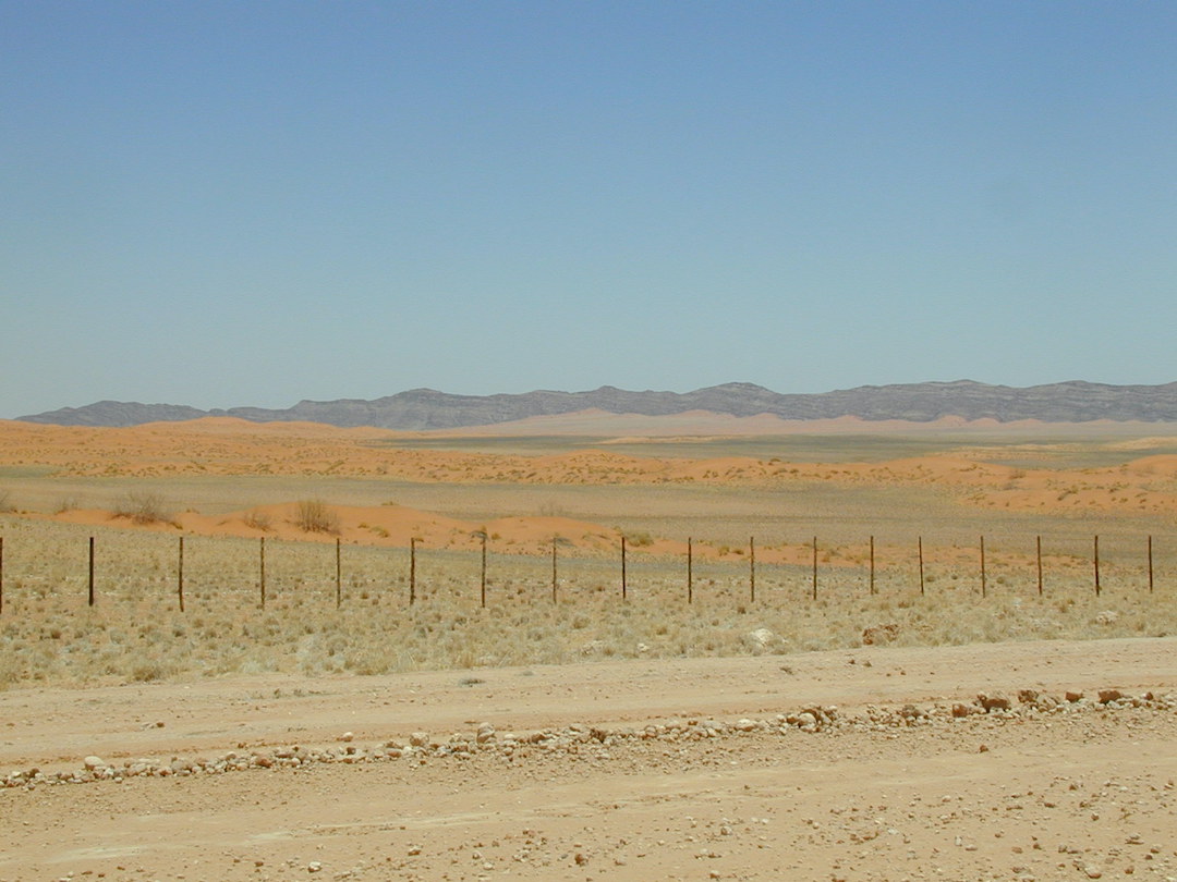 Views from the desert highway in Namibia