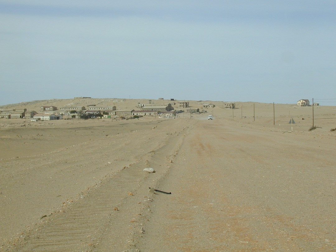 Sandy road in Namib Desert
