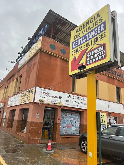 Carlos Travel Agency where you can buy ferry tickets to Morocco