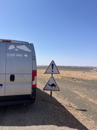 Driving a camper van in Morocco