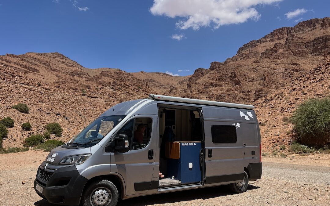 Driving a camper van in Morocco