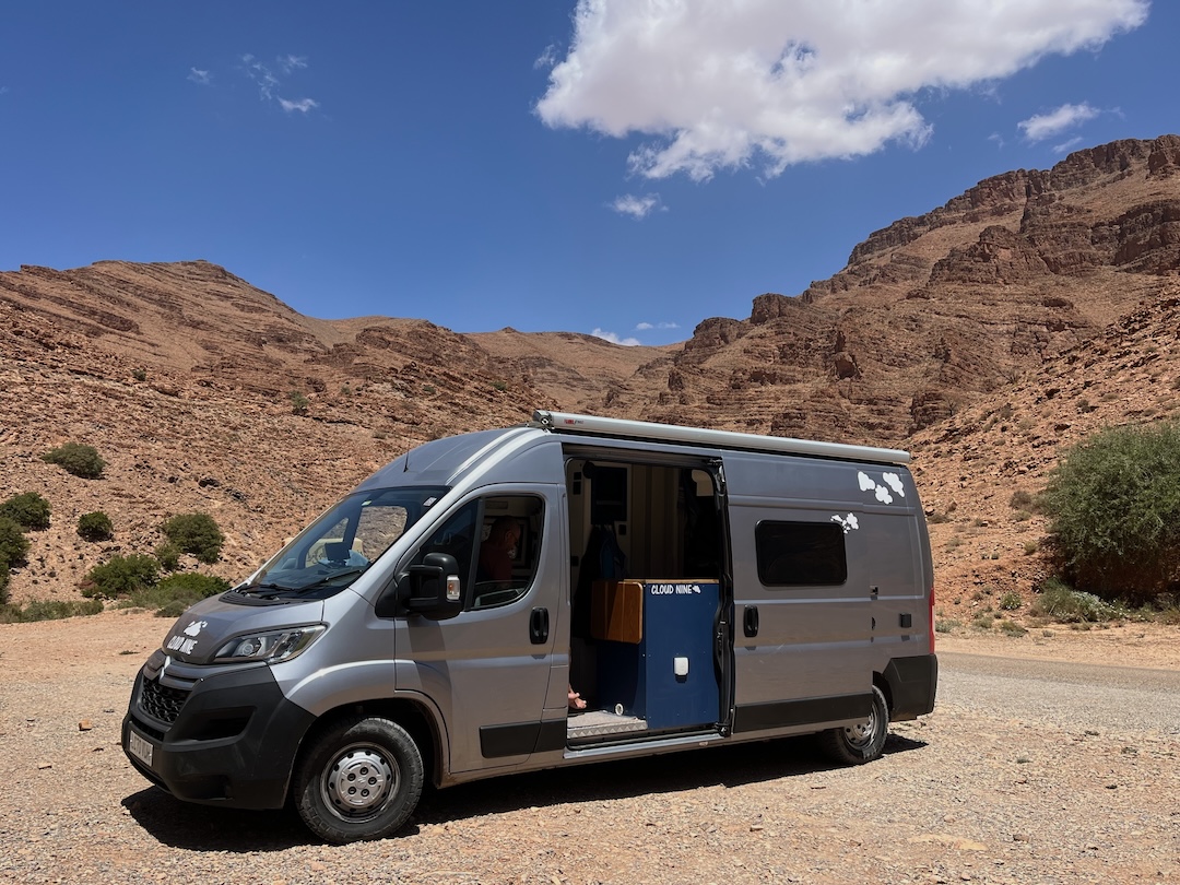 Driving a camper van in Morocco